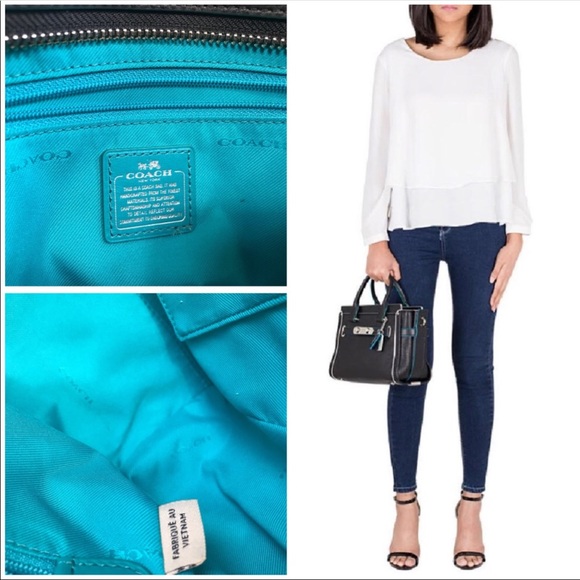 ❌SOLD ❌🖤Coach Swagger 27 RARE🖤 - Picture 2 of 8